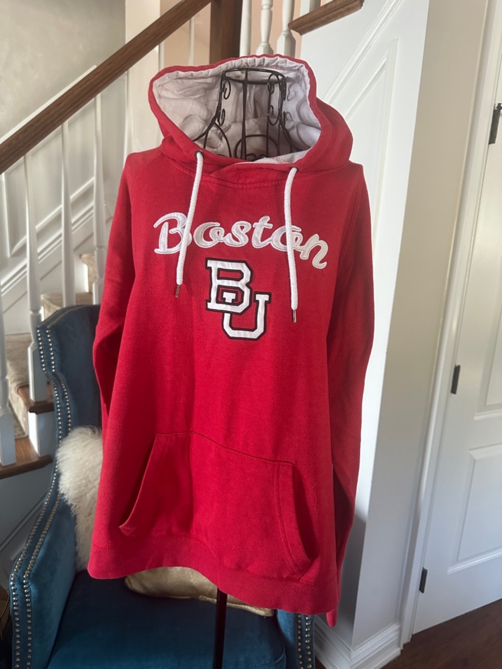 Boston Red Pullover Hoodie Sweater - Women's Red